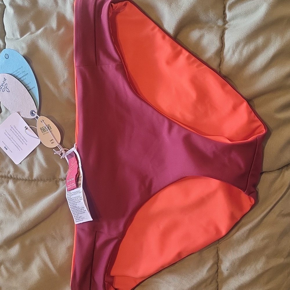 NWT Reversible Prana Womens Bikini Bottoms Size Small